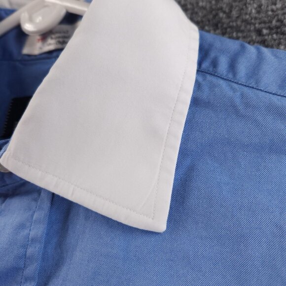 Gitman Bros Oxford Contrast Collar French Cuff USA All Cotton TTX 15.5 34 Shirt - Picture 7 of 16